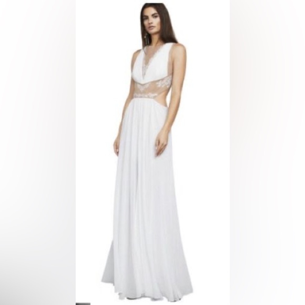 BCBG MAXAZRIA Gisela Dress Gown in Off White Size 10 - BNWT
